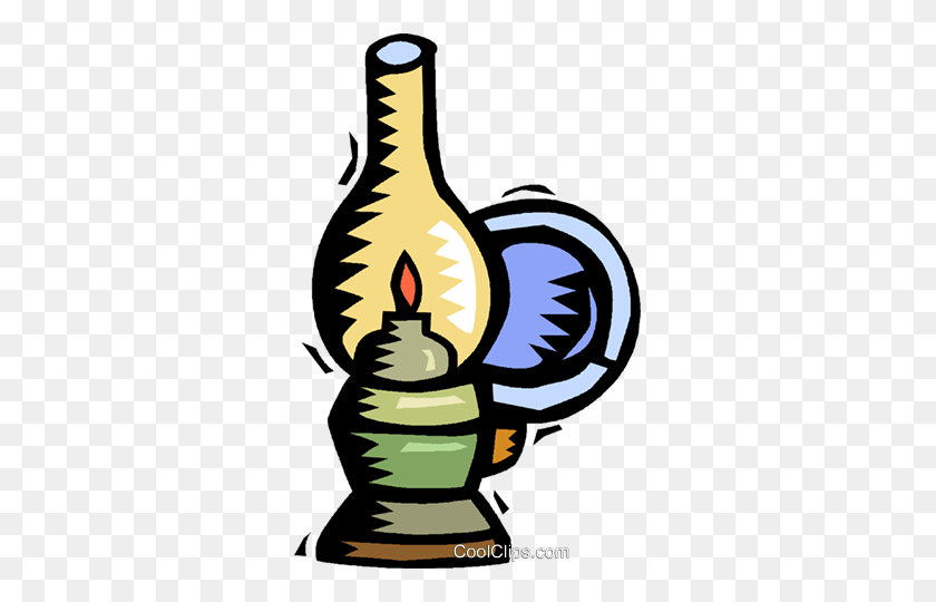 311x480 Oil Lamp Royalty Free Vector Clip Art Illustration - Oil Lamp Clipart