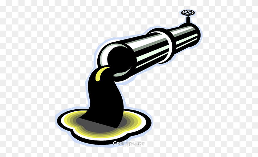 480x453 Oil Pipeline Royalty Free Vector Clip Art Illustration - Pipeline Clipart