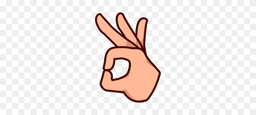 320x320 Ok Clipart Gesture - Hand Sign Clipart