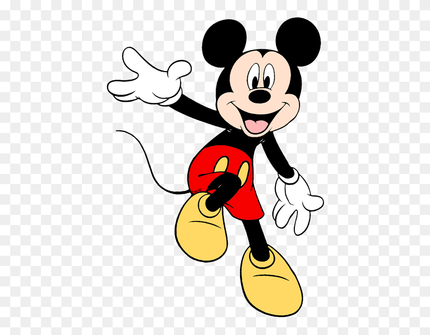 433x595 Ok Clipart Mickey Mouse Hand - Mickey Mouse Balloon Clipart