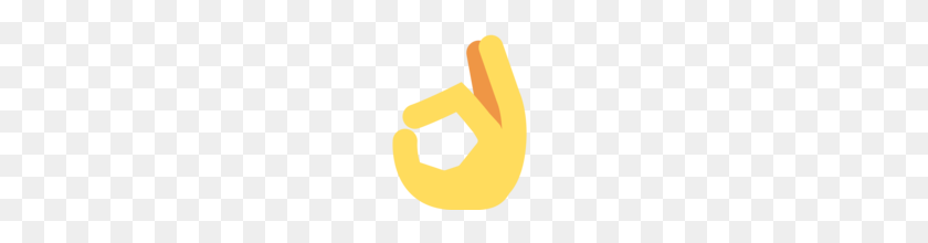 160x160 Ok Hand Emoji On Twitter Twemoji - Ok Sign Emoji PNG