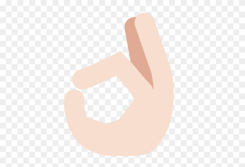 512x512 Ok Hand Emoji Со Значением Светлого Оттенка Кожи И Изображениями - Ok Hand Emoji Png