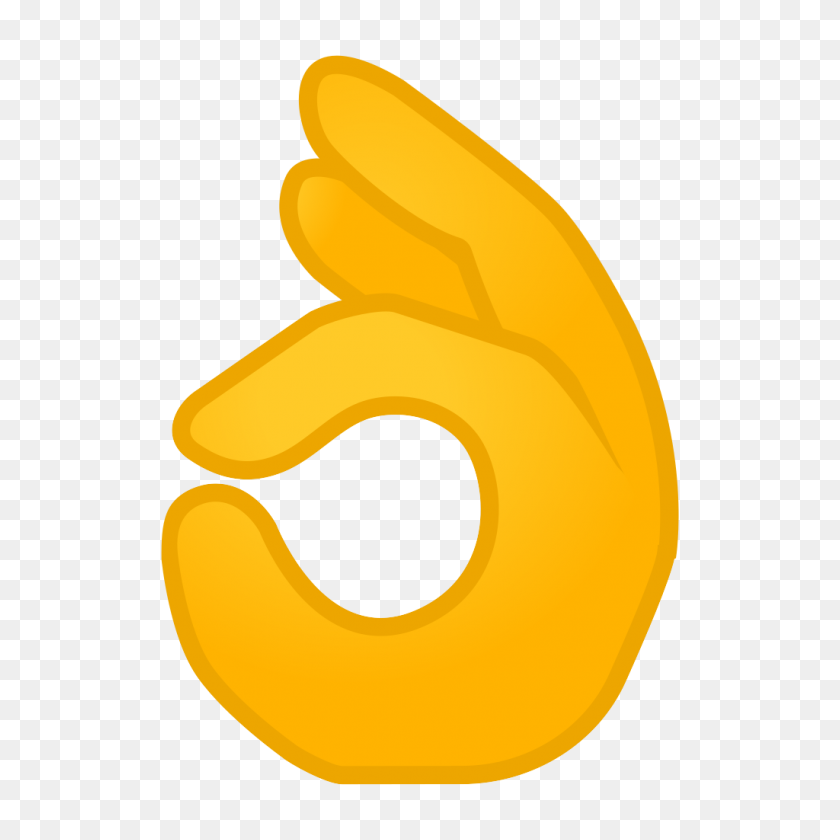 1024x1024 Ok Hand Icon Noto Emoji People Bodyparts Iconset Google - Ok Hand PNG