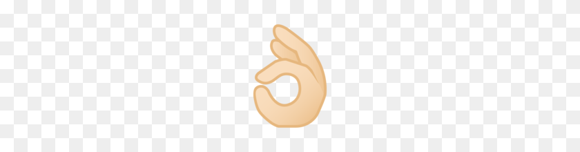 160x160 Ok Hand Light Skin Tone Emoji On Google Android - Ok Sign Emoji PNG
