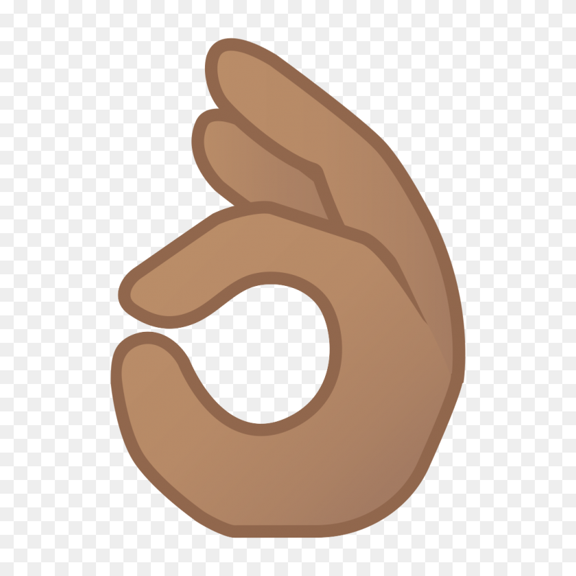 1024x1024 Ok Hand Medium Skin Tone Icon Noto Emoji People Bodyparts - Okay Emoji PNG