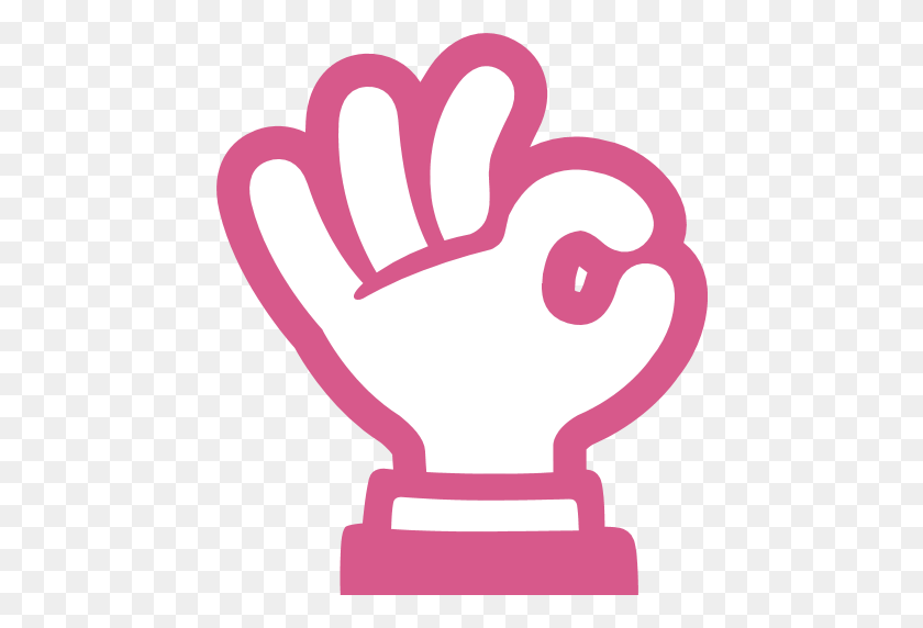 512x512 Ok Hand Sign Emoji Для Facebook, Идентификатор Электронной Почты Sms - Ok Hand Emoji Png