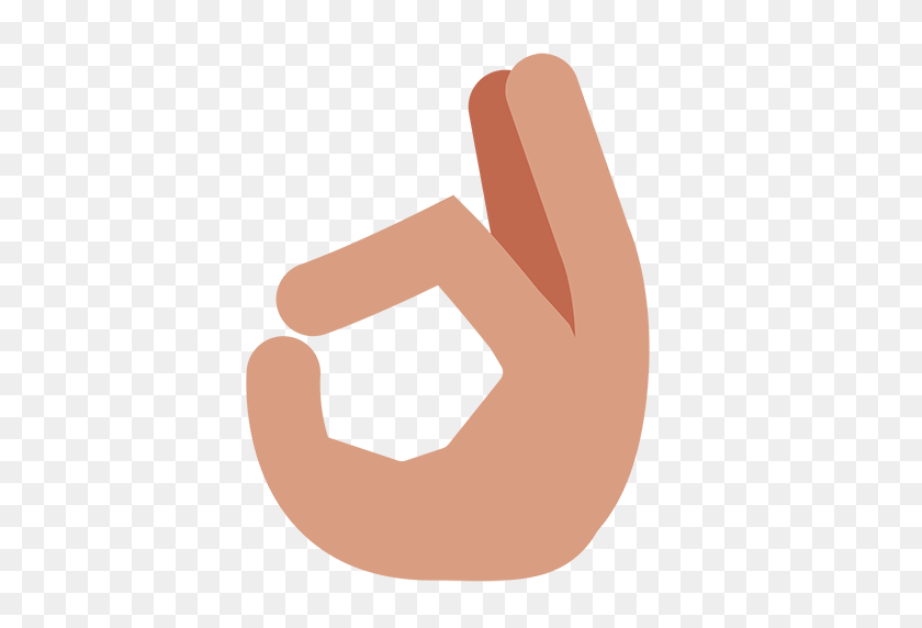 512x512 Ok Hand Sign Emoji For Facebook, Email Sms Id Emoji - Ok Emoji PNG