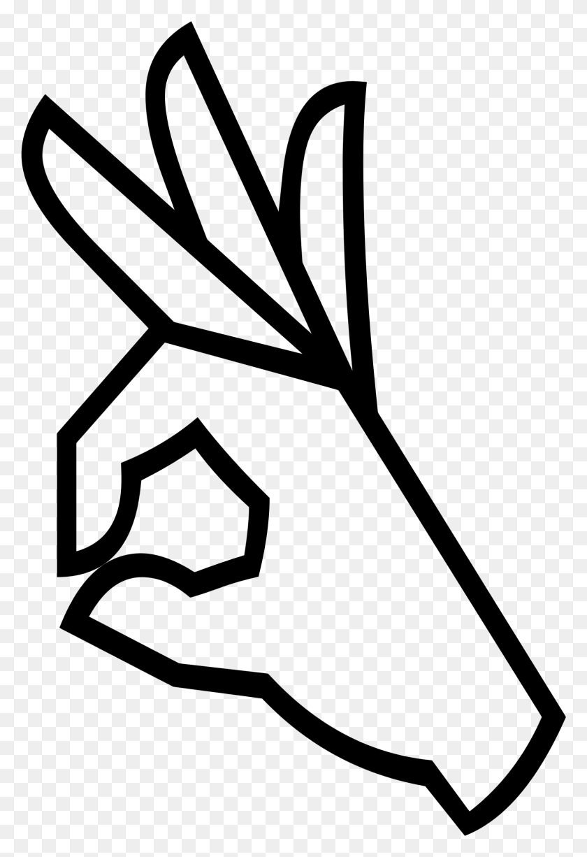 1571x2350 Ok Hand Sign Icons Png - Okay Emoji PNG