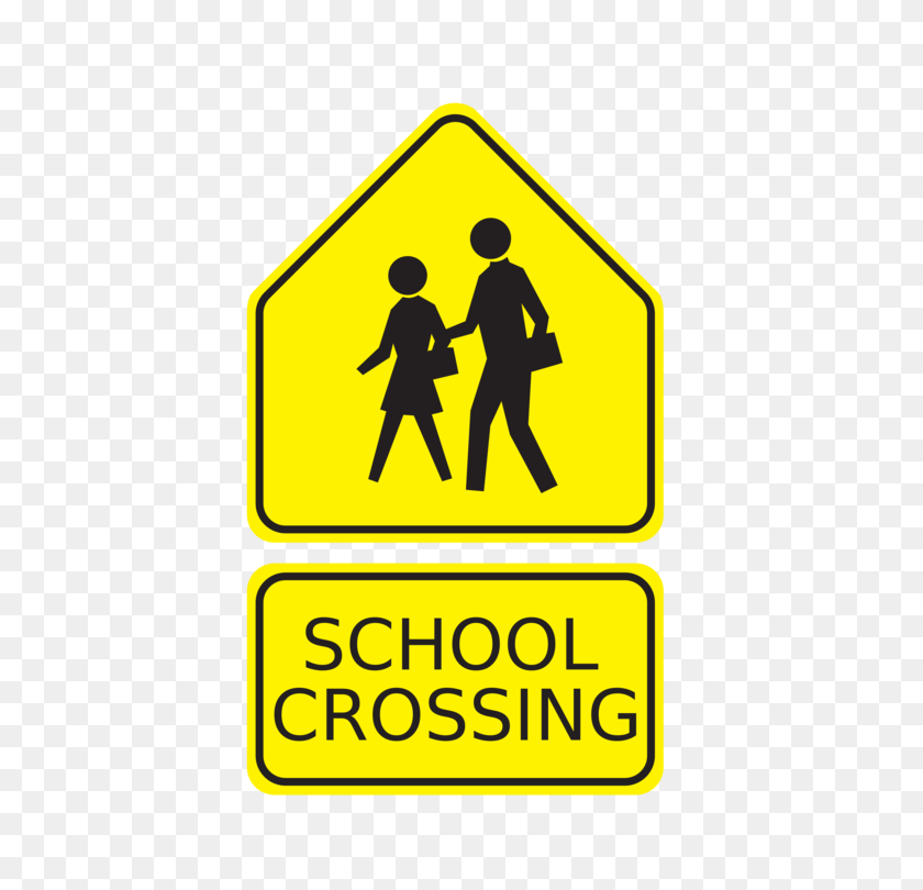580x750 Cruce De Peatones De La Zona Escolar De Las Escuelas Públicas De La Ciudad De Oklahoma - Clipart De Oklahoma