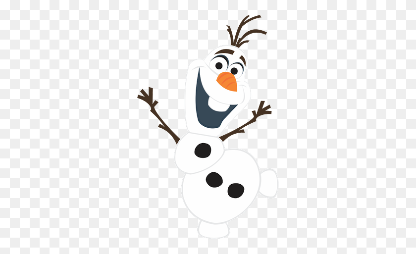286x453 Olaf - Frozen Snowflakes Clipart