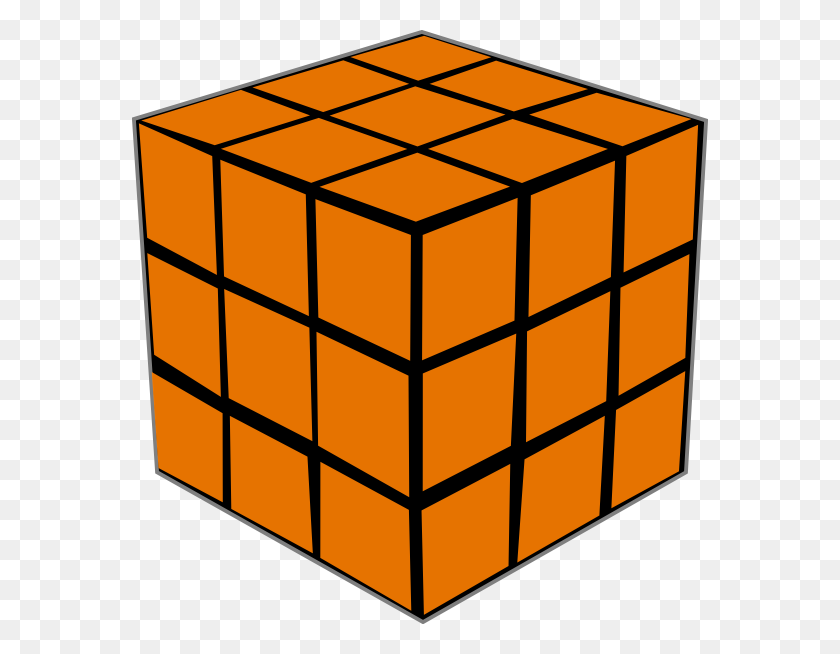 576x594 Олап Оранжевый Куб Картинки - Кубик Рубикс Клипарт