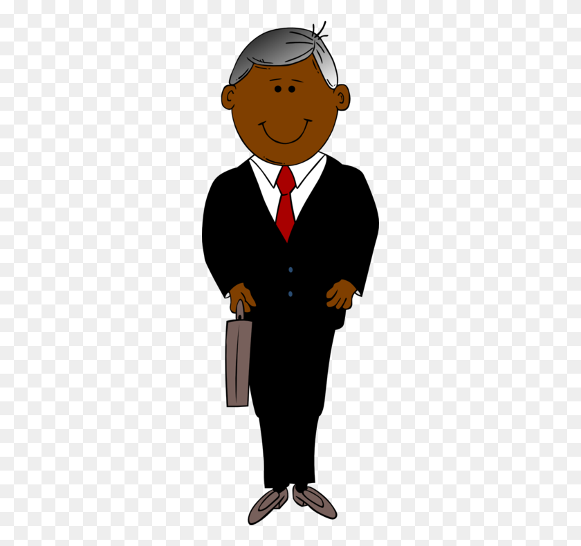 256x729 Old Clipart Black Person - Old People Clipart