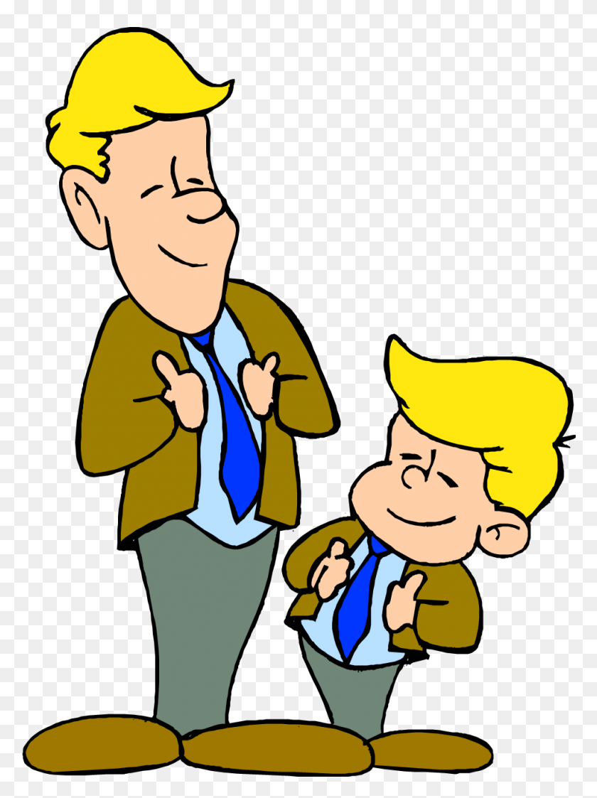969x1321 Old Clipart Father And Son - Awkward Clipart