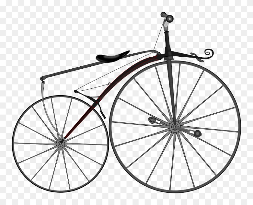 800x636 Old Fashioned Bicycle Clipart - Old Fashioned Clip Art