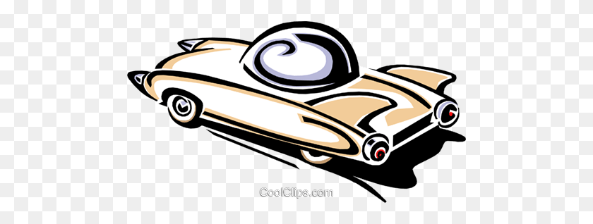 480x258 Старомодный Автомобиль Роялти Бесплатно Векторные Иллюстрации - Старый Автомобиль Клипарт