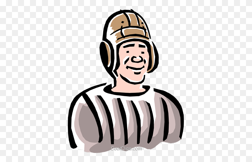 387x480 Old Fashioned Football Player Royalty Free Vector Clip Art - Football Player Clipart Free