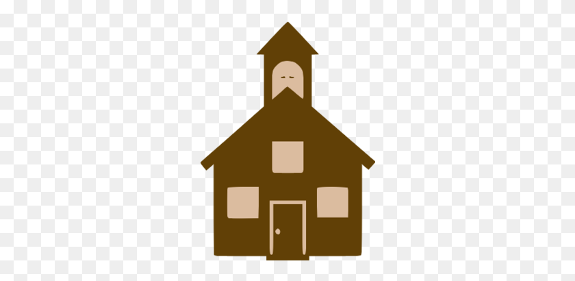 256x350 Old House Brown Png Clipart, Image - Old House PNG