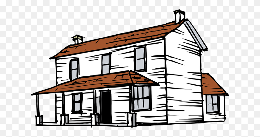 640x383 Old House Clipart - Entrance Clipart