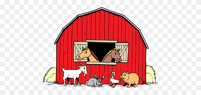 485x340 Old House Clipart Goat House - Old Train Clipart