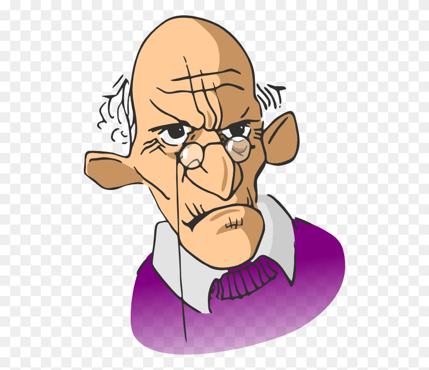 512x665 Anciano Clipart - Grumpy Old Man Clipart