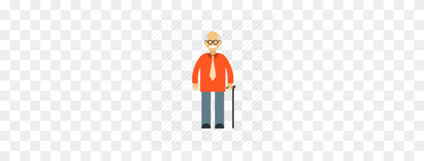 260x260 Old Man Falling Clipart - Elderly People Clipart