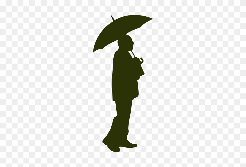 512x512 Old Man Holding Umbrella - Old Man PNG
