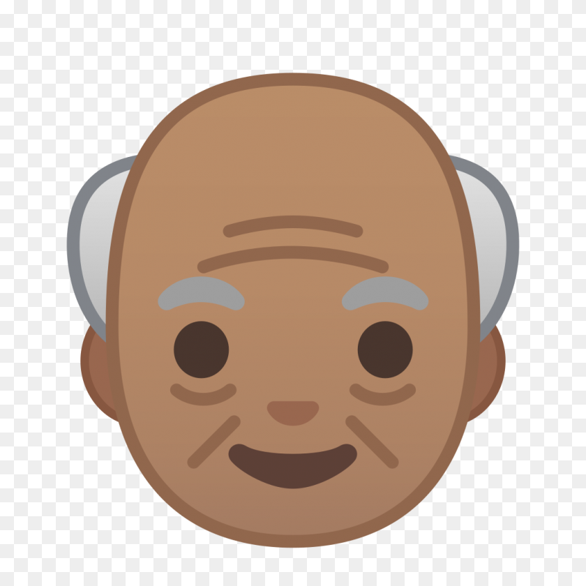1024x1024 Old Man Medium Skin Tone Icon Noto Emoji People Faces Iconset - Old Man PNG