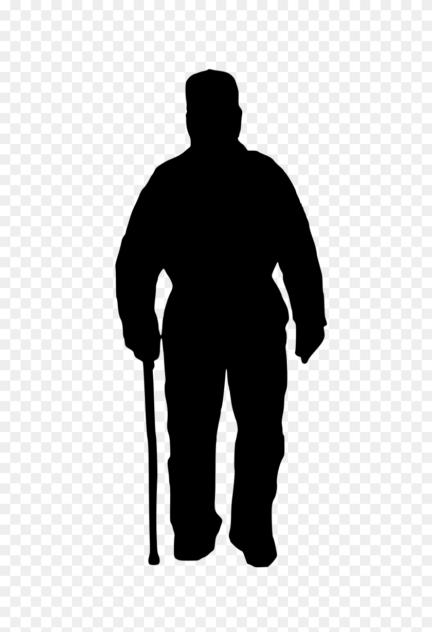 2000x2999 Old Man Png Black And White Transparent Old Man Black And White - Male Silhouette PNG