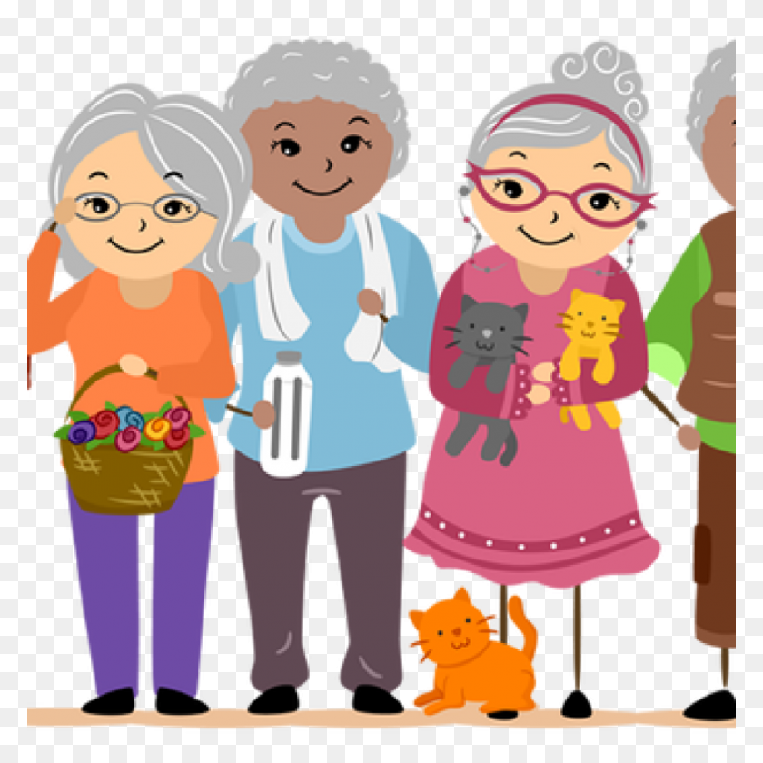 1024x1024 Old People Clipart Free Clipart Download - Old Couple Clipart