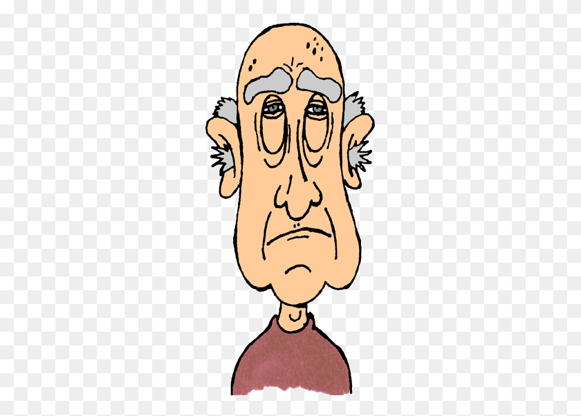 250x542 Old People Old Man Clip Art Free Clipart Image - Sad Person Clipart