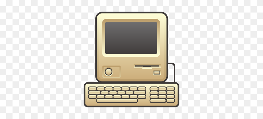 320x320 Old Personal Computer Emojidex - Old Computer PNG