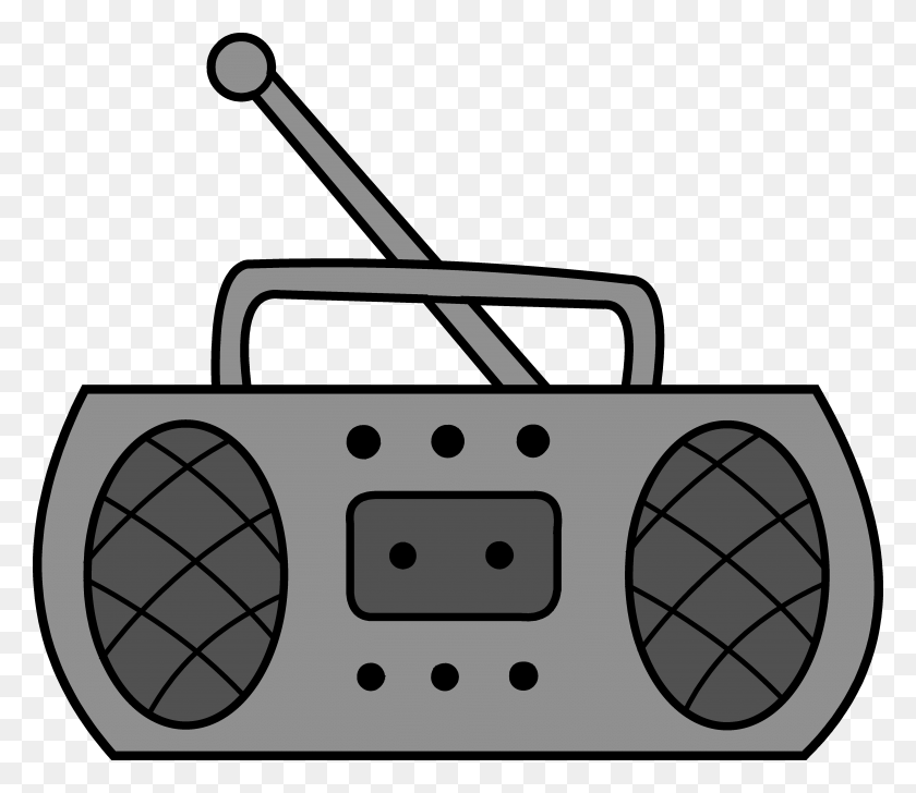 4831x4138 Old Radio Cliparts - Announcer Clipart