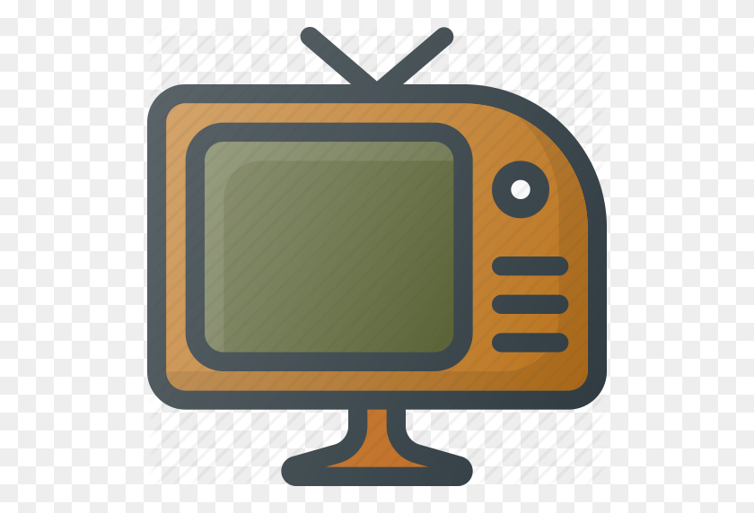 512x512 Old, Retro, Tv Icon - Retro Tv PNG
