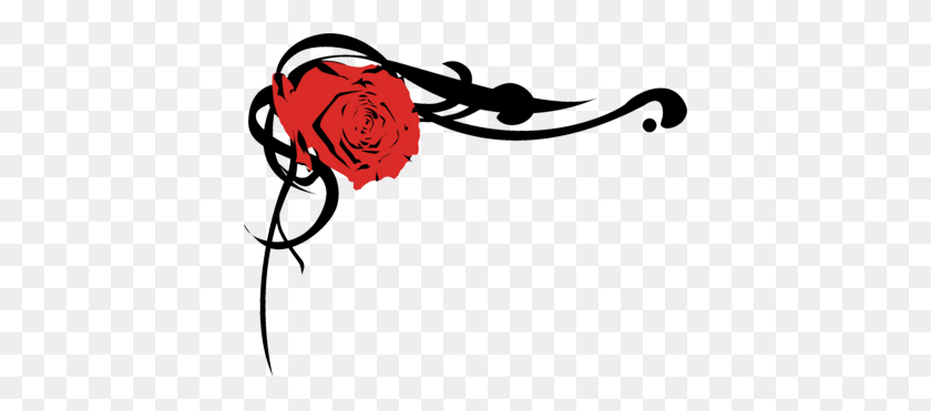 400x311 Старая Роза Границы Винограда Картинки - Цветок Розы Клипарт