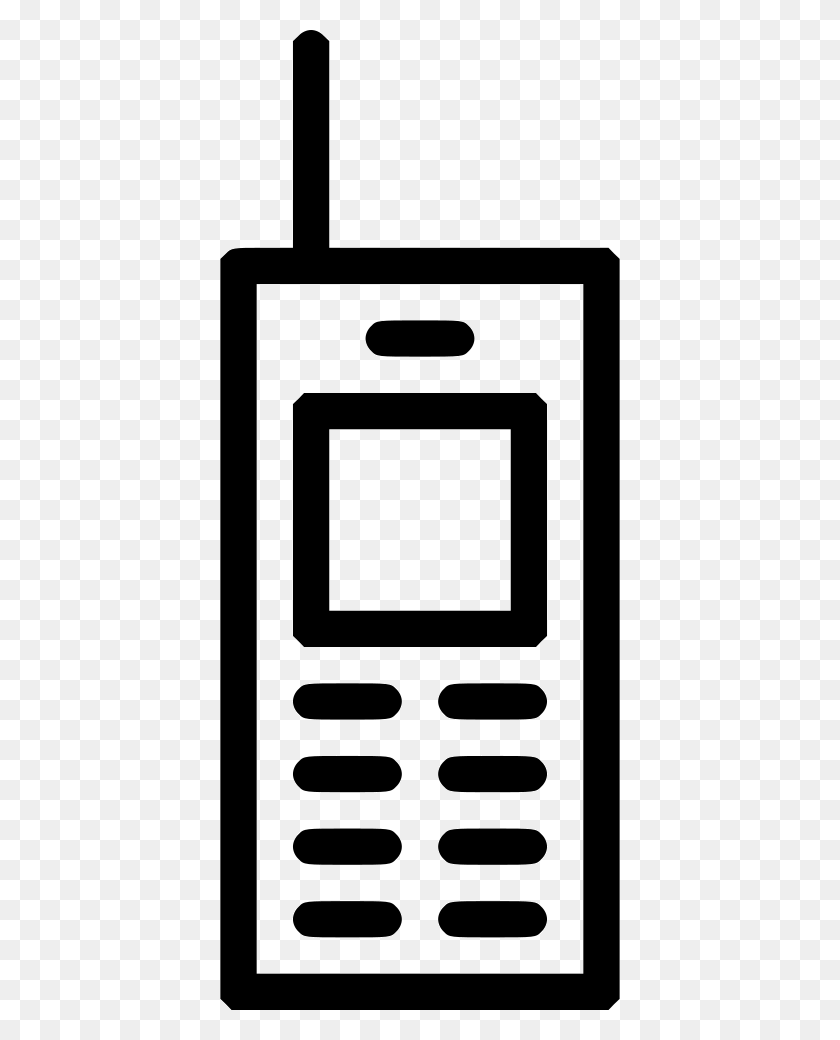 400x980 Old School Mobile Phone Workstation Png Icon Free Download - Old School Clip Art