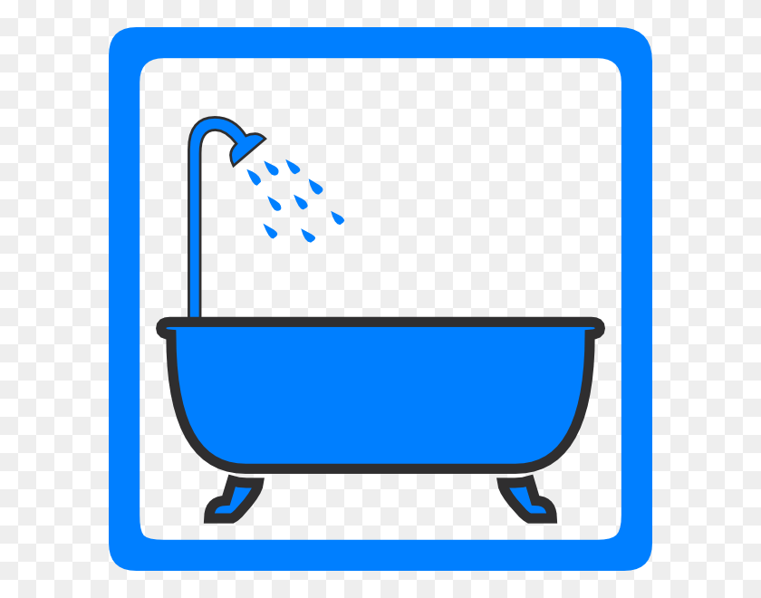 600x600 Old Shower Cliparts - Taking A Bath Clipart
