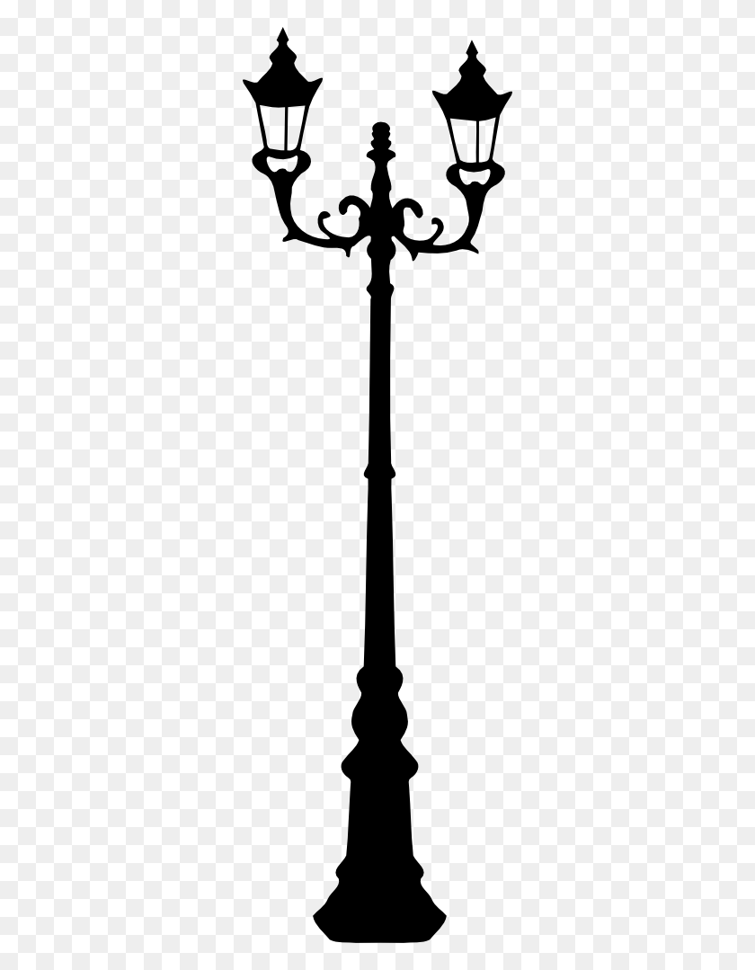 300x1019 Old Street Lamps Clip Art Free Cliparts - Street Light Clipart