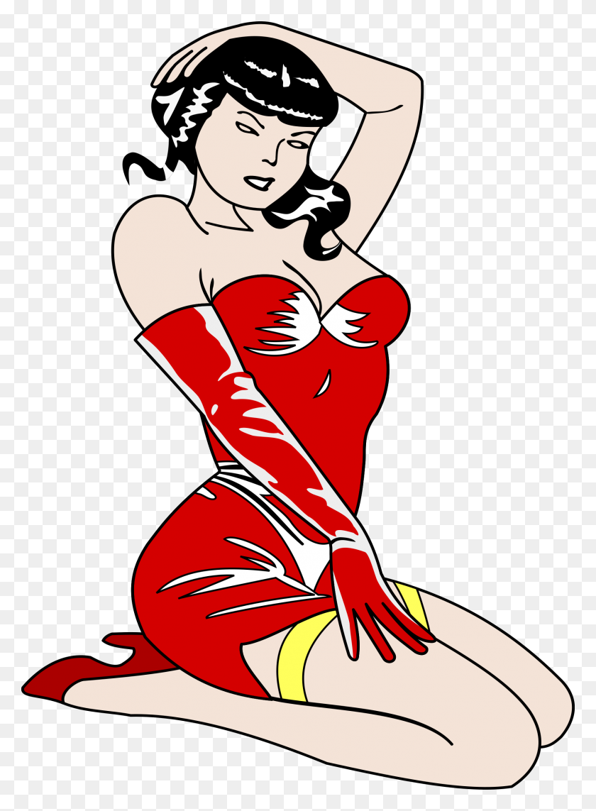 1727x2400 Old Style Pin Up Girl Icons Png - Pin Up Girl PNG