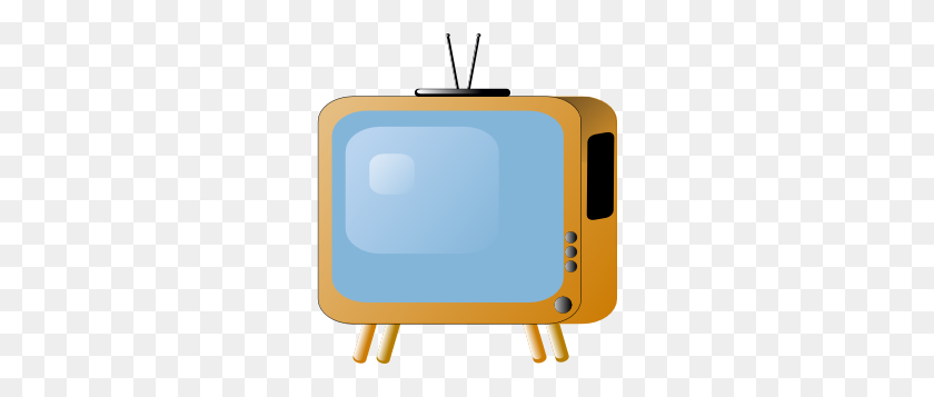 270x297 Old Styled Tv Set Clip Art - Old Tv Clipart