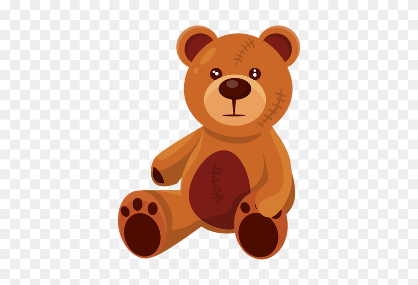 512x512 Old Teddy Bear Illustration - Baby Bear PNG