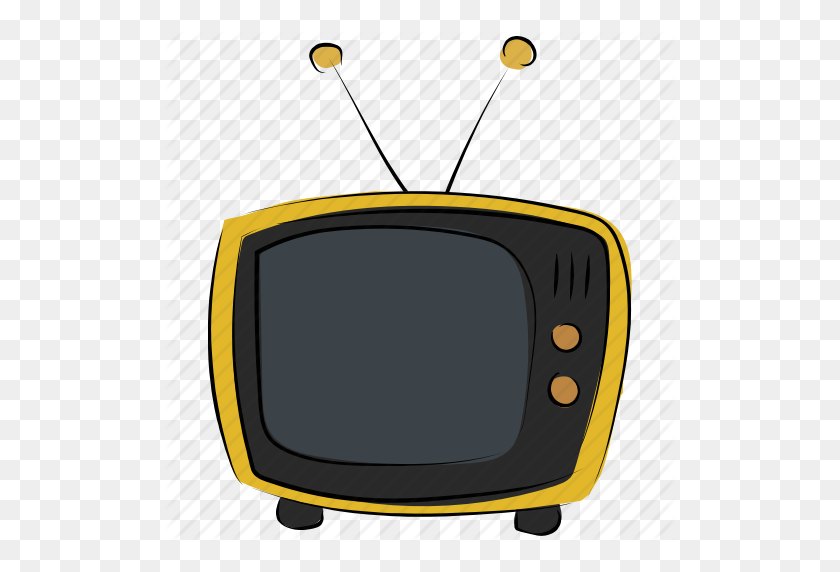 512x512 Tv Antiguo, Tv Retro, Televisión, Tv, Tv Set, Vintage Tv Icon - Retro Tv Png