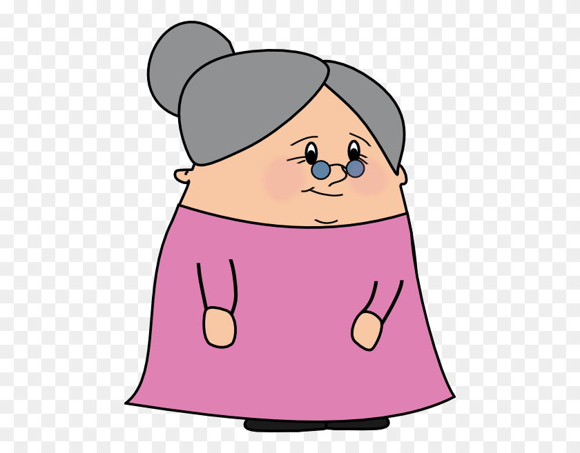 480x597 Old Woman Cartoons Group With Items - Complaining Clipart