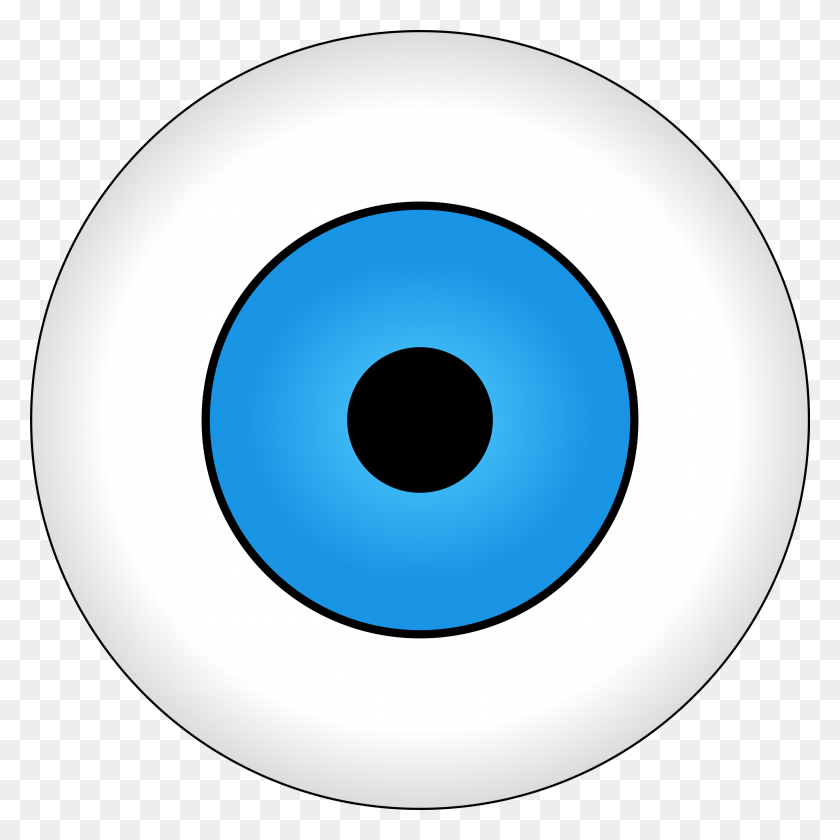2400x2400 Olho Azul Blue Eye Icons Png - Big Eyes PNG