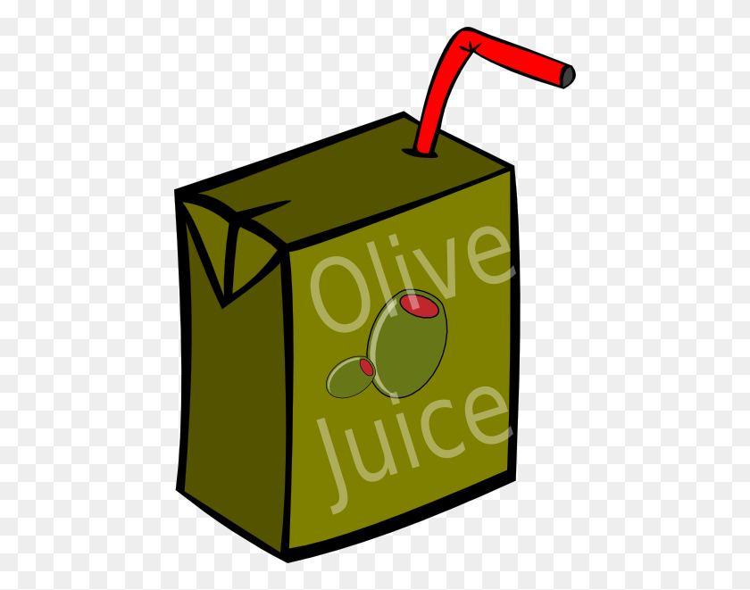 450x601 Olive Juice Box Clip Art - Juice Box PNG