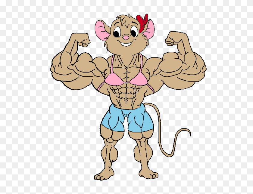 960x720 Olivia Flexing Her Biceps - Flexing Muscles Clipart