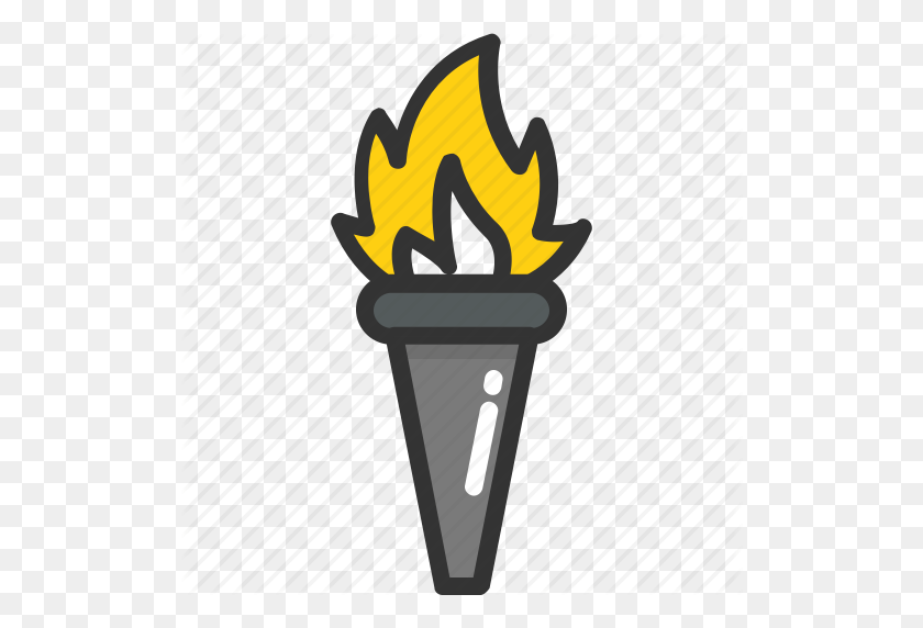 512x512 Олимпийский Огонь, Олимпийский Огонь, Олимпийский Факел, Олимпийские Игры, Факел - Олимпийский Факел Клипарт