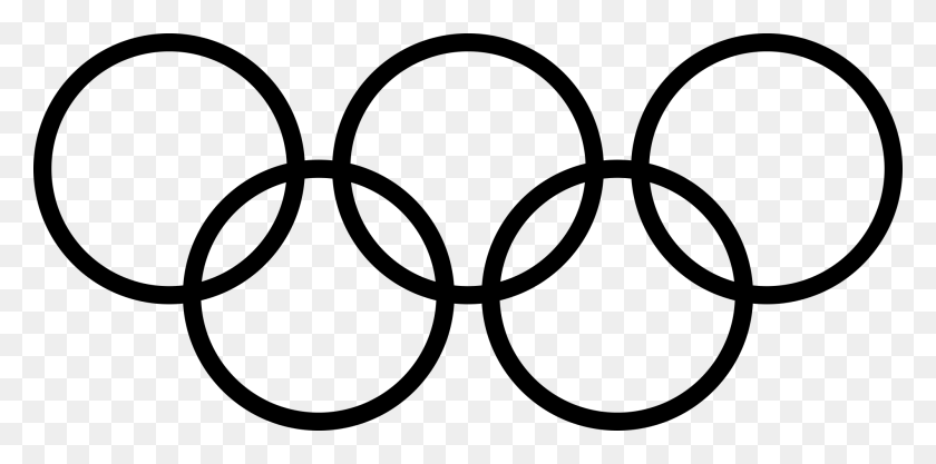 2000x917 Олимпийские Игры Клипарт Олимпийские Кольца - Кольцо Клипарт Png