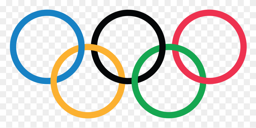 8192x3798 Olympic Games Rings Official Png Transparent Gallery - Ring Clipart PNG