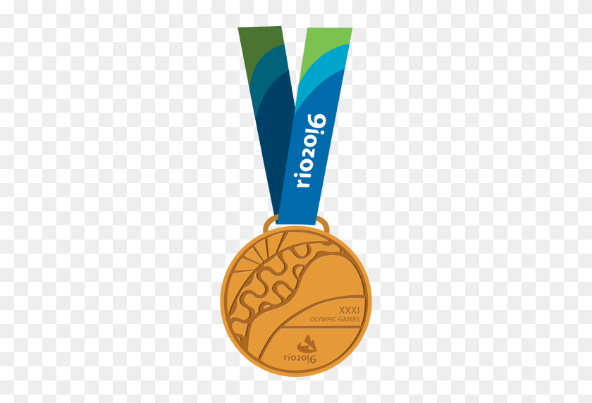 512x512 Золотая Олимпийская Медаль - Медаль Png