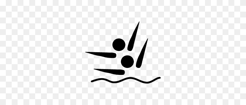 300x300 Olympic Pictogram Synchronized Swimming - Swimming PNG